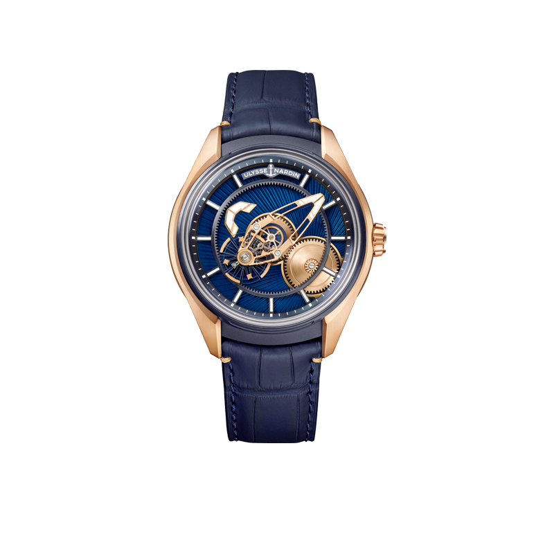 ULYSSE NARDINフリーク X ゴールド エナメル