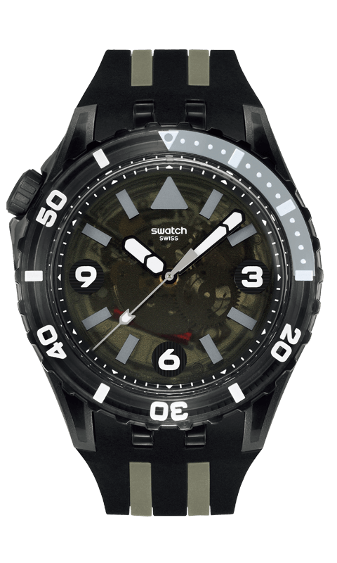 SWATCHスウォッチ スクーバクア ブラック シーネットル