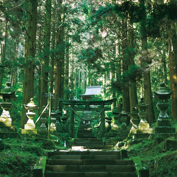 阿蘇随一のパワースポット、上色見熊野座神社