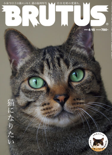 BRUTUS 2021年4月1日発売 #936「猫になりたい」掲載