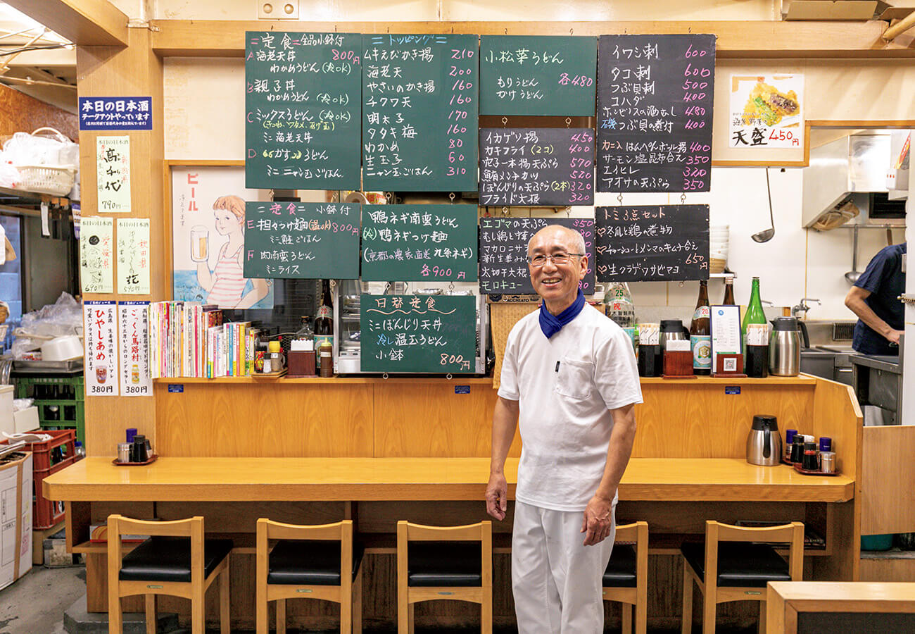 「俺はうどんと魚料理の専門」と守田さん