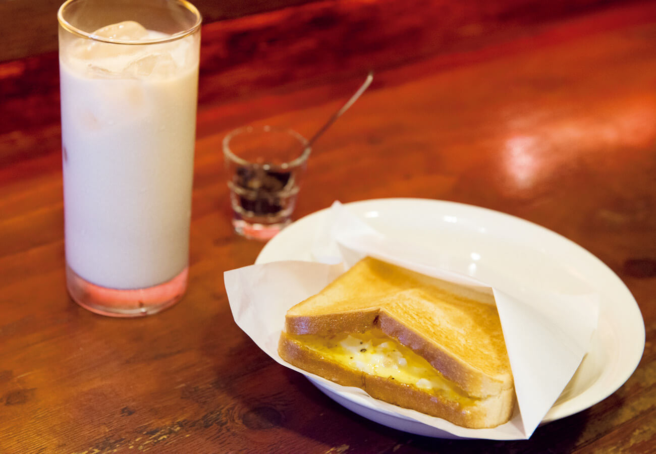 MEM HATAGAYA COFFE BARのホットタマゴサンド