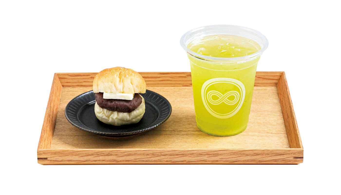 煎茶「牧之原」、バターこしあんぱん