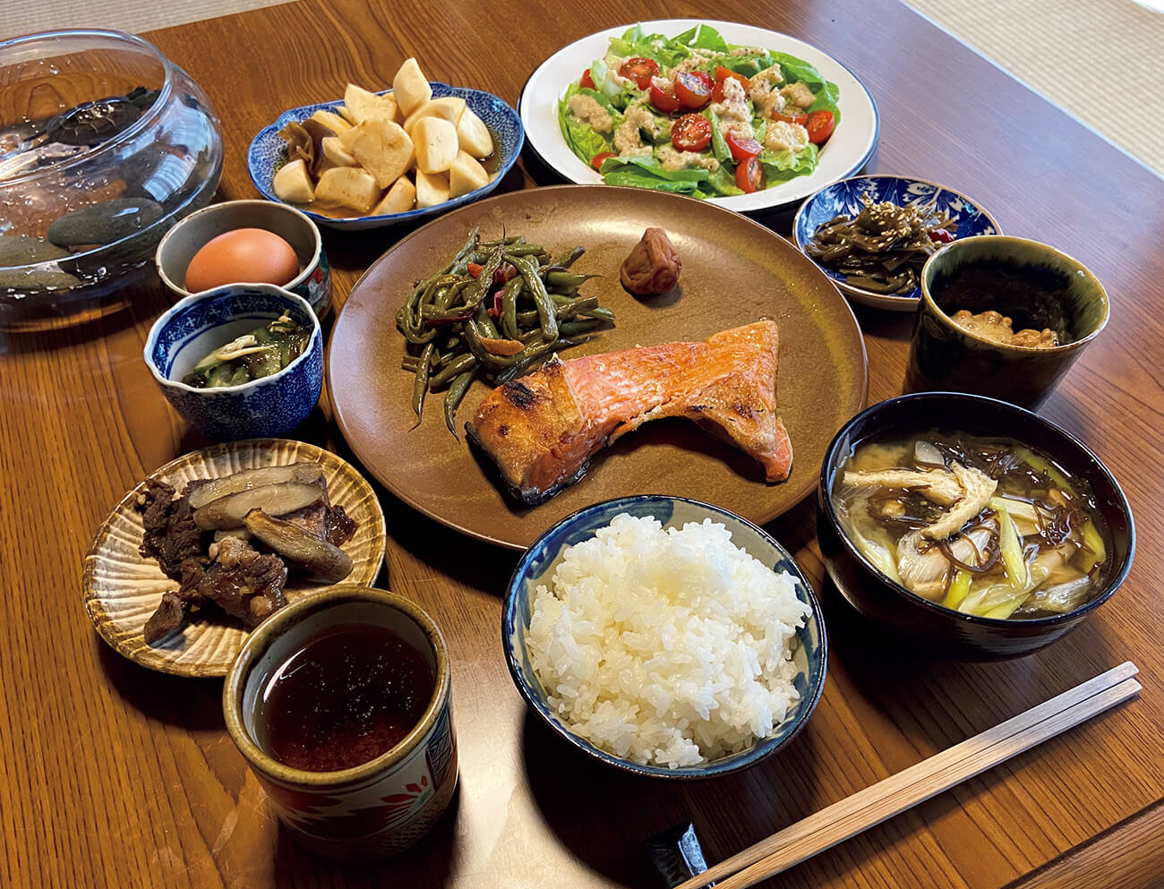 自分の周りのもので作る古き良き日本食