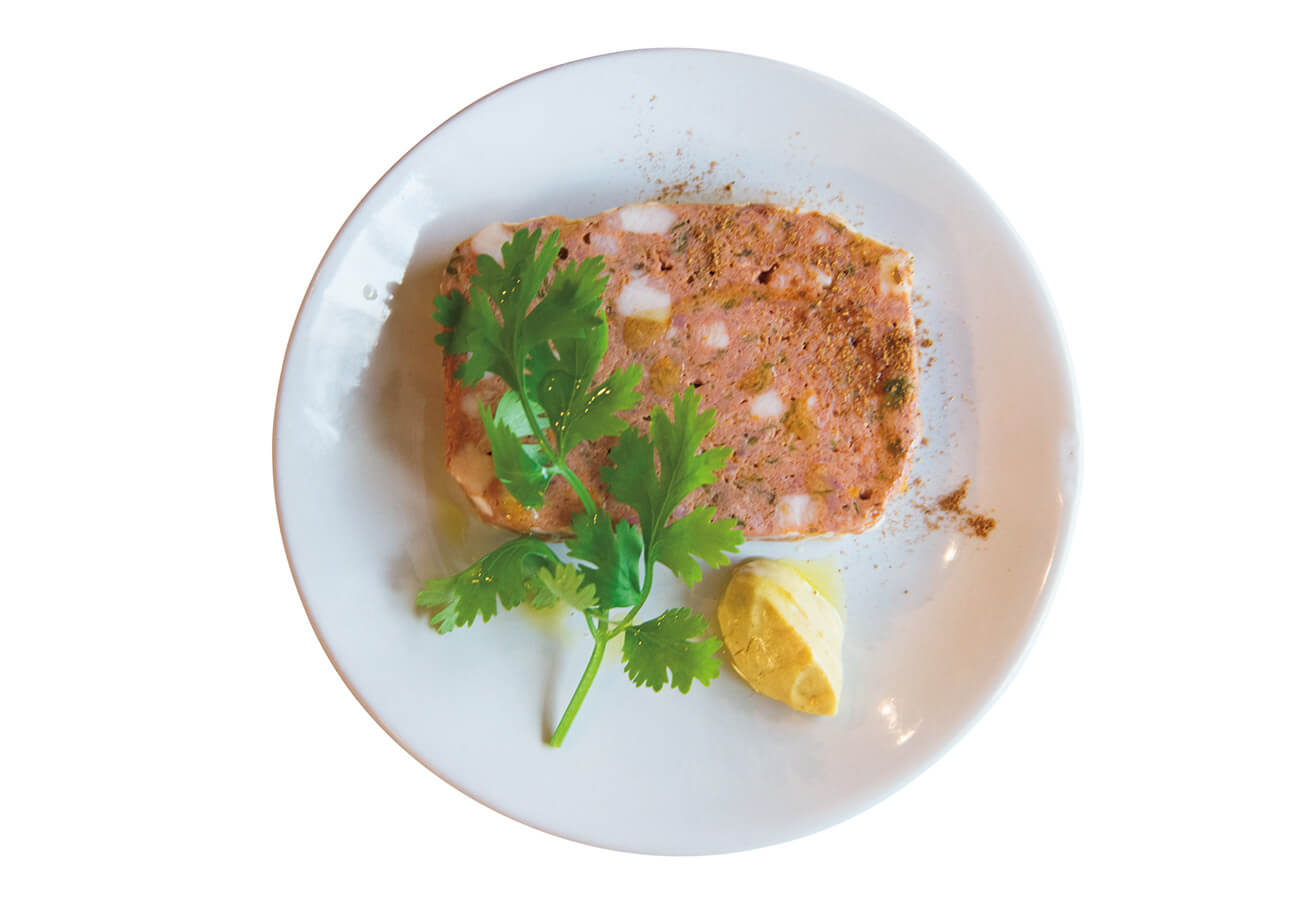 PAVONE INDIANOのお肉のパテ
