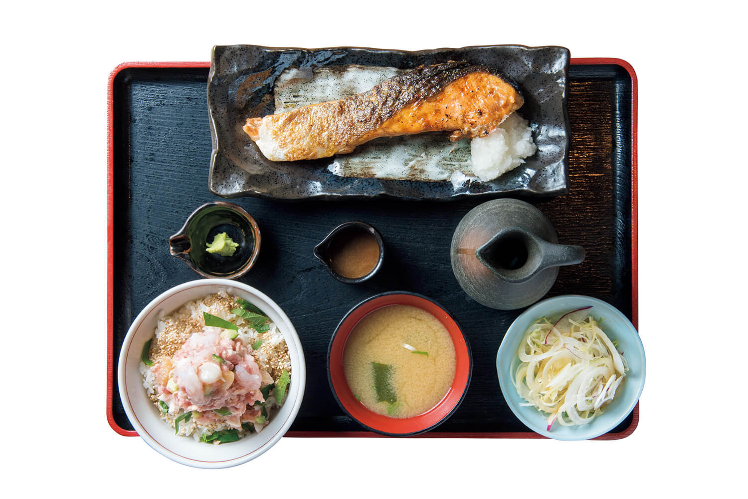創成川東〈一夜干しと海鮮丼 できたて屋〉一夜干しと花まる丼の特定食