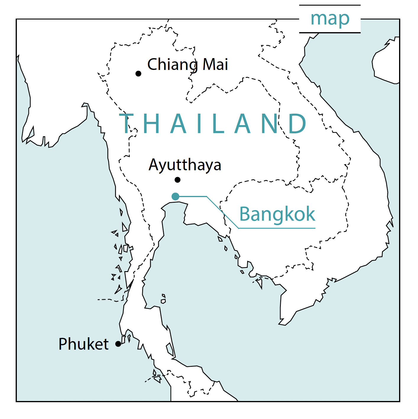 バンコクの地図
