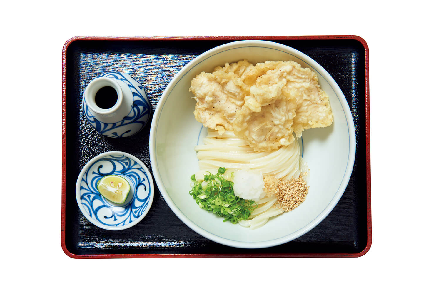 山の手〈手打うどん 寺屋〉かしわ天ぶっかけ