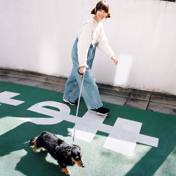 根本宗子と愛犬なつお