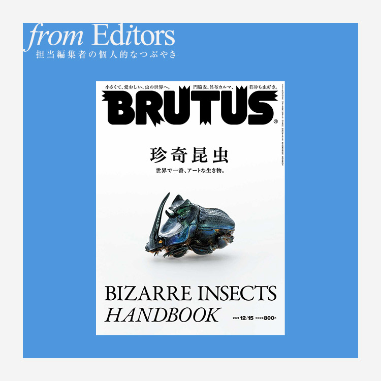 BRUTUS｜ブルータスNo.952珍奇昆虫 表紙