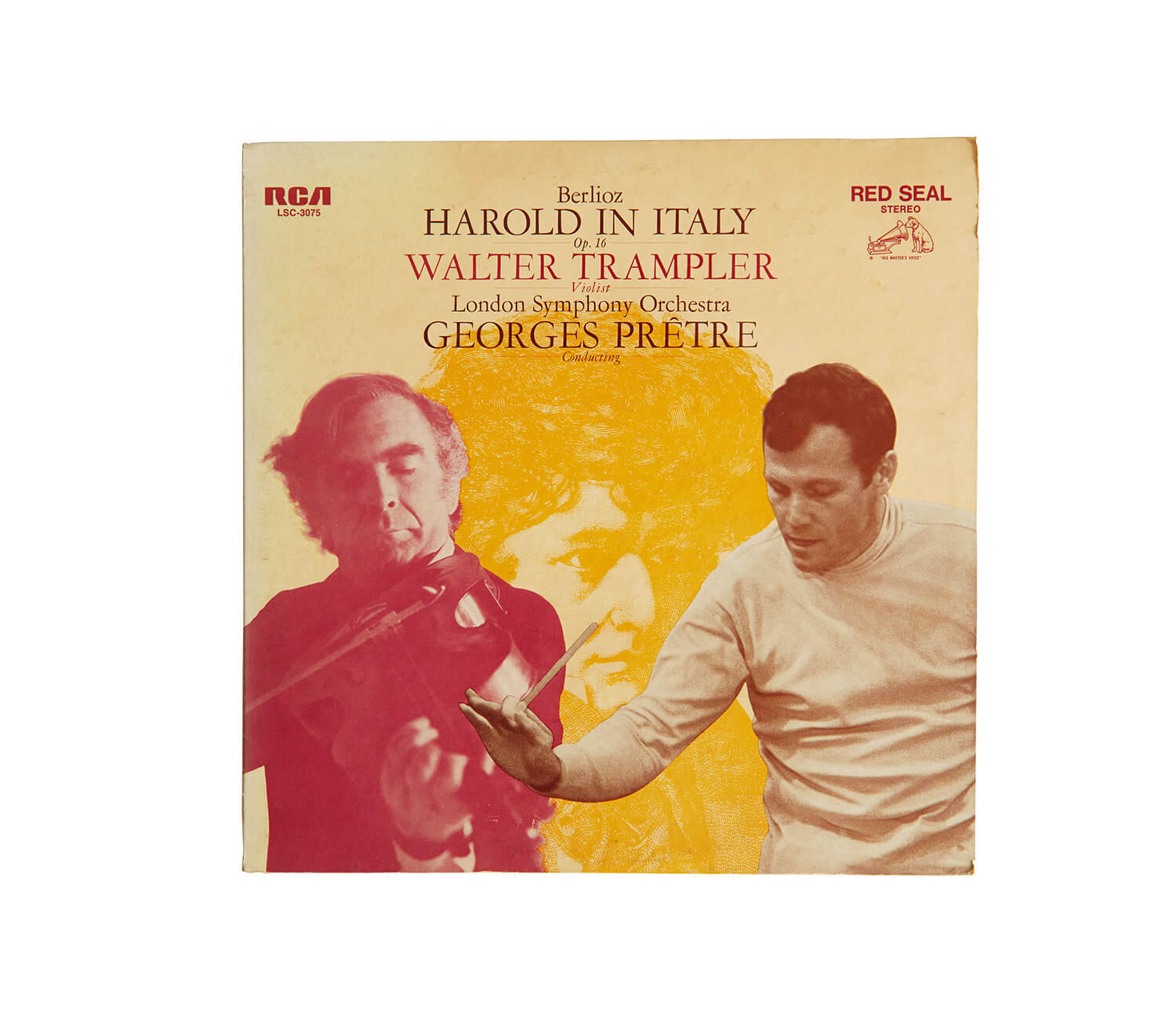 ワルター・トランプラーが演奏した、ベルリオーズ「イタリアのハロルド」レコードジャケット