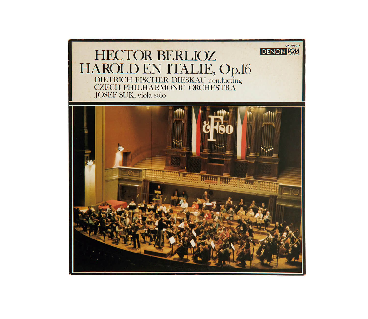 ヨゼフ・スークが演奏した、ベルリオーズ「イタリアのハロルド」レコードジャケット