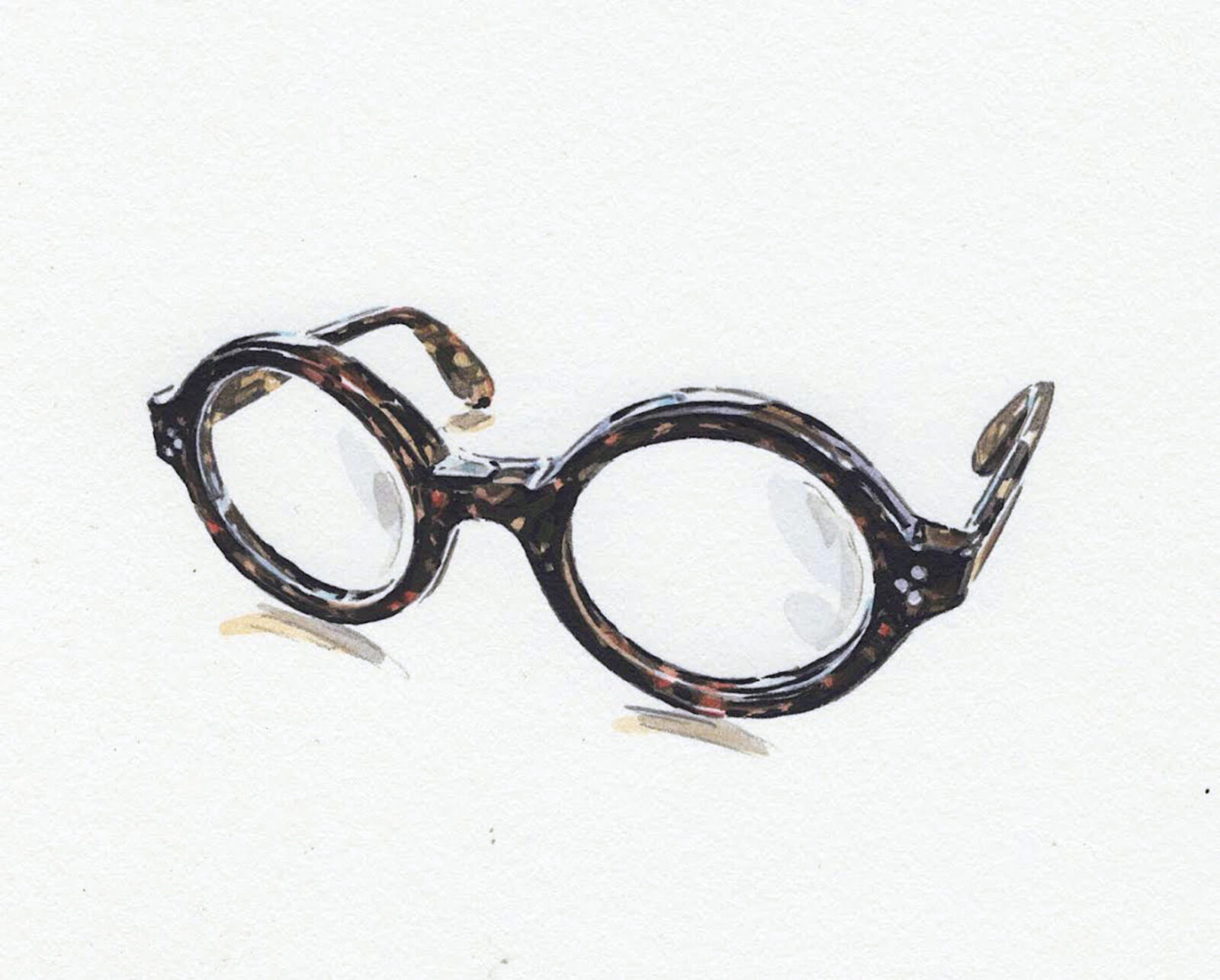 LESCAの眼鏡のイラスト