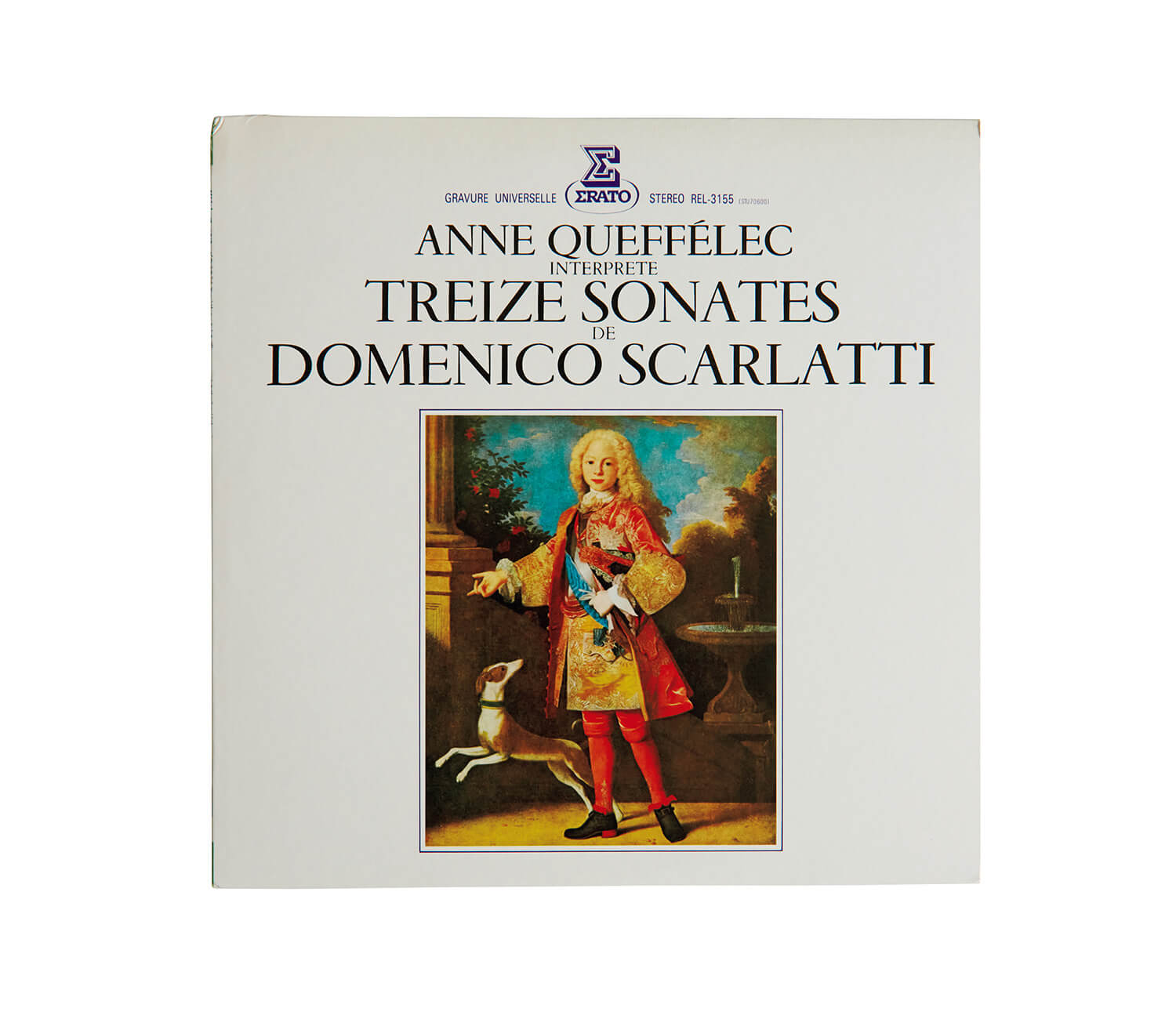 アンナ・ケフェレックが演奏した、ドメニコ・スカルラッティ「ピアノ・ソナタ集」レコードジャケット