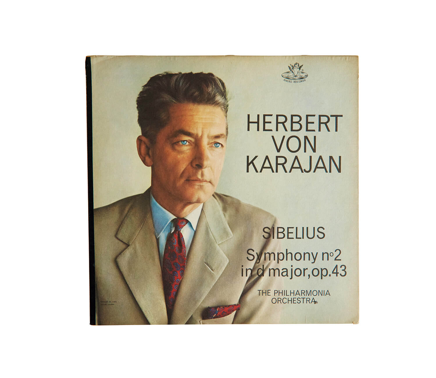 ヘルベルト・フォン・カラヤン指揮 フィルハーモニア管／シベリウス「交響曲第2番 ニ長調」レコードジャケット