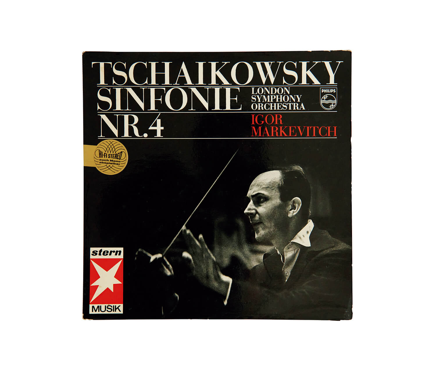イーゴリ・マルケヴィッチ指揮、チャイコフスキー「交響曲第4番 ヘ短調」レコードジャケット