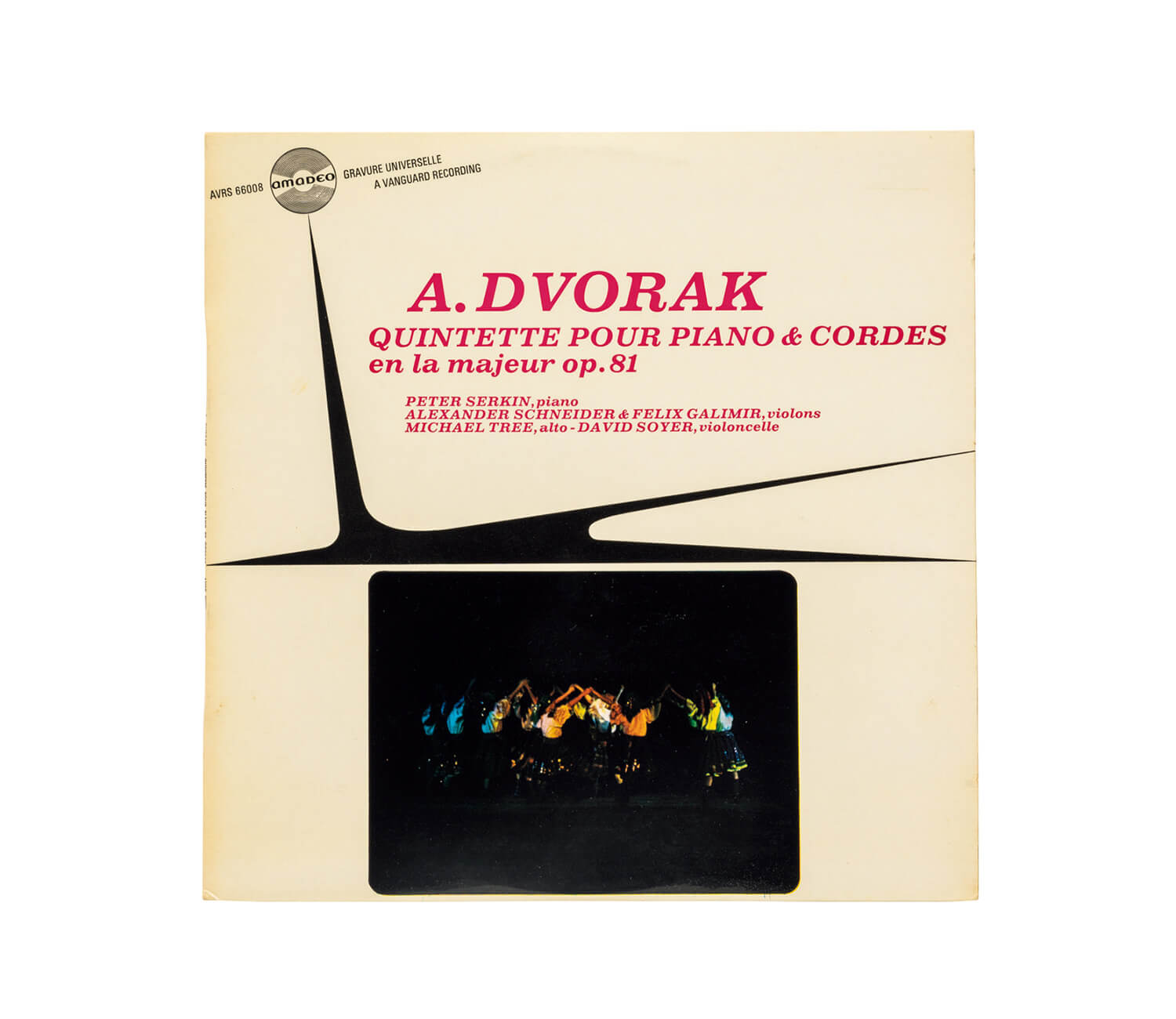 ピーター・ゼルキンが演奏したドヴォルザーク「ピアノ五重奏曲 イ長調」レコードジャケット