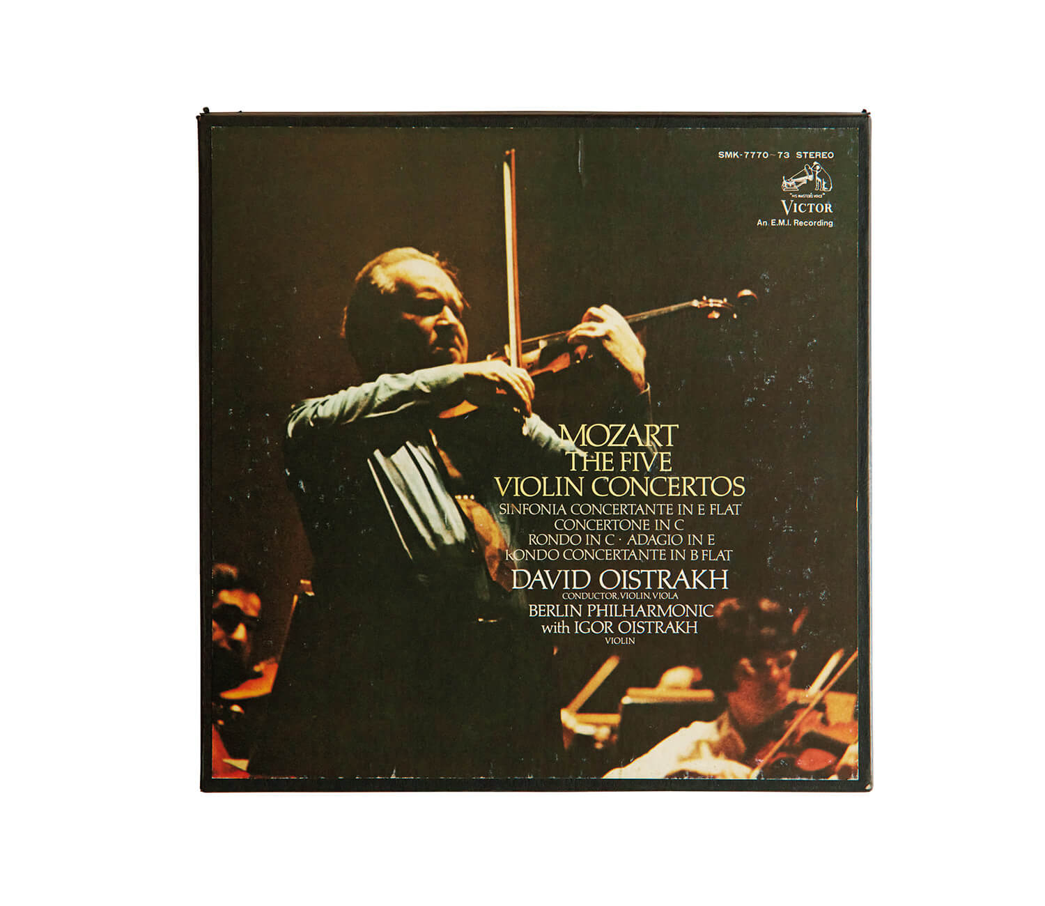 ダヴィッド・オイストラフが演奏した、モーツァルト「ヴァイオリン協奏曲第5番 イ長調」レコードジャケット
