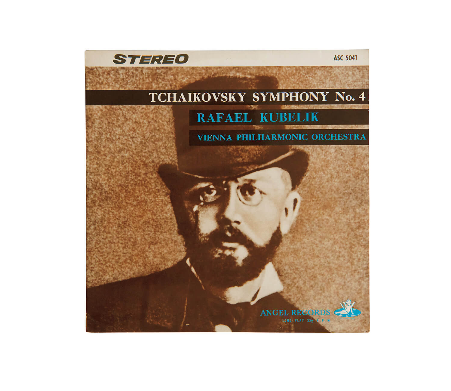 ウィーン・フィル ラファエル・クーベリック指揮、チャイコフスキー「交響曲第4番 ヘ短調」レコードジャケット