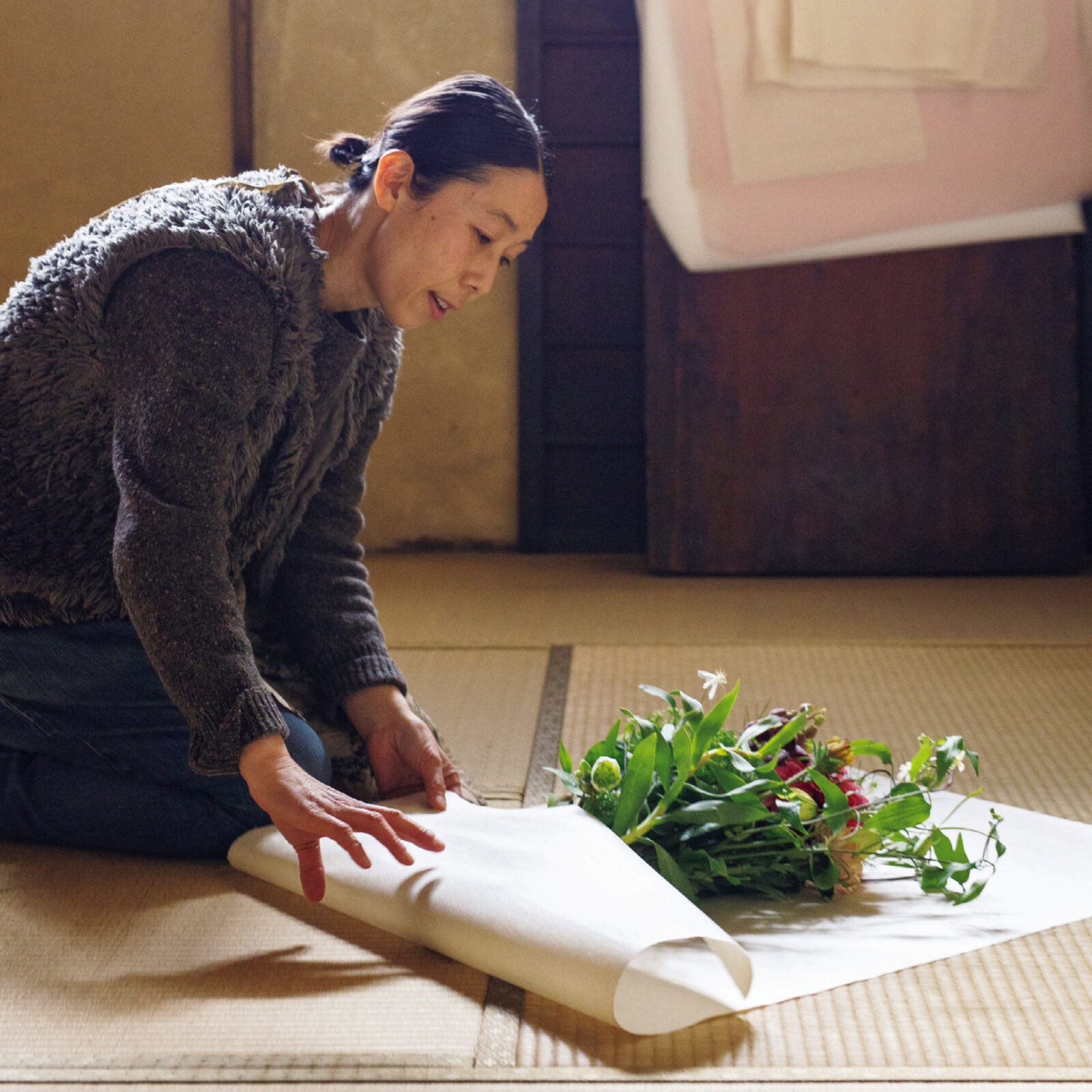 京都 宇治 花 小森 野原をそっと束ね 和紙で包んで届ける贈り物 花屋さんガイド21 ブルータス Brutus Jp