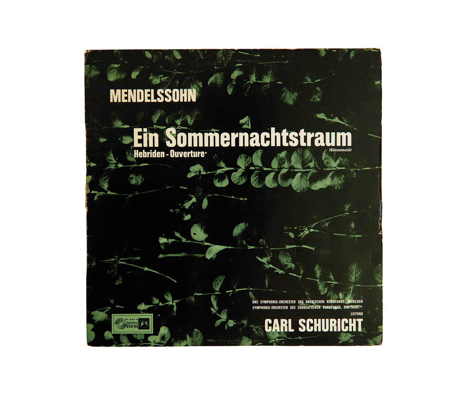 カール・シューリヒト指揮 バイエルン放送管／メンデルスゾーン「真夏の夜の夢」レコードジャケット