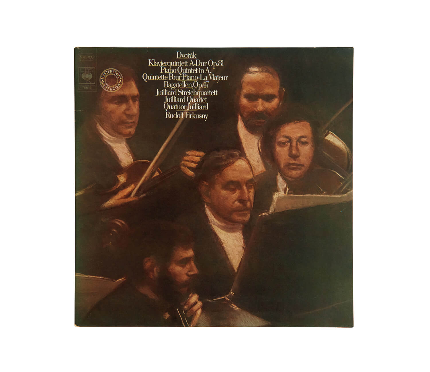 ルドルフ・フィルクスニーが演奏したドヴォルザーク「ピアノ五重奏曲 イ長調」レコードジャケット