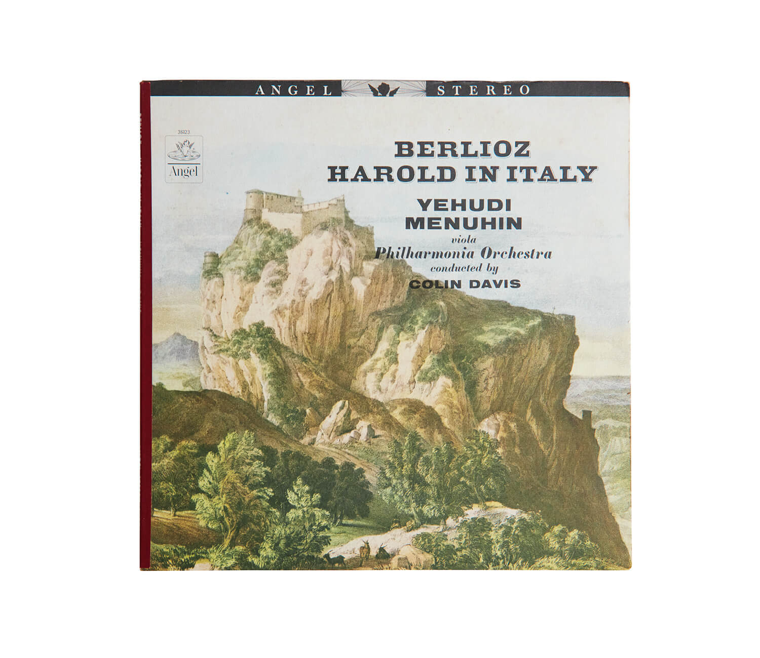 ユーディ・メニューインが演奏した、ベルリオーズ「イタリアのハロルド」レコードジャケット