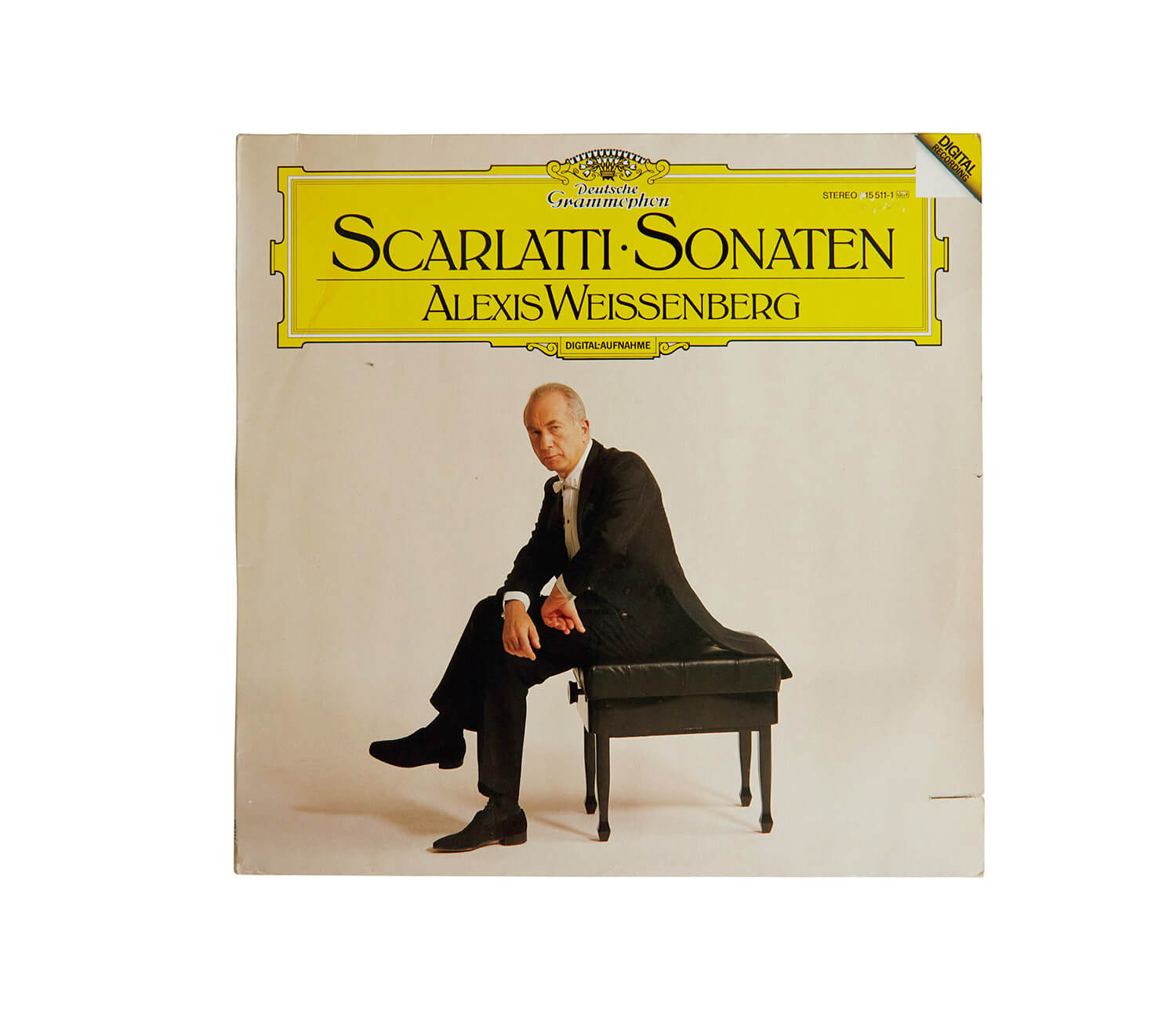 アレクシス・ワイセンベルクが演奏した、ドメニコ・スカルラッティ「ピアノ・ソナタ集」レコードジャケット