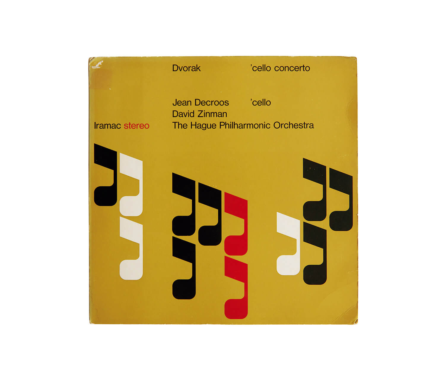 ジャン・ドクロースが演奏した、ドヴォルザーク「チェロ協奏曲 ロ短調」レコードジャケット