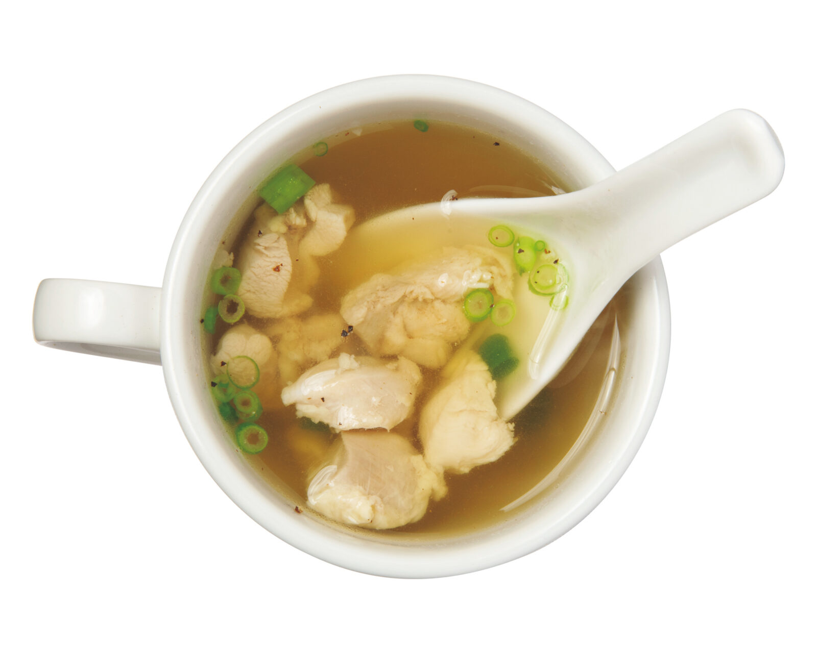 銀座〈餃子歩兵 銀座店〉鶏と生姜のスープ