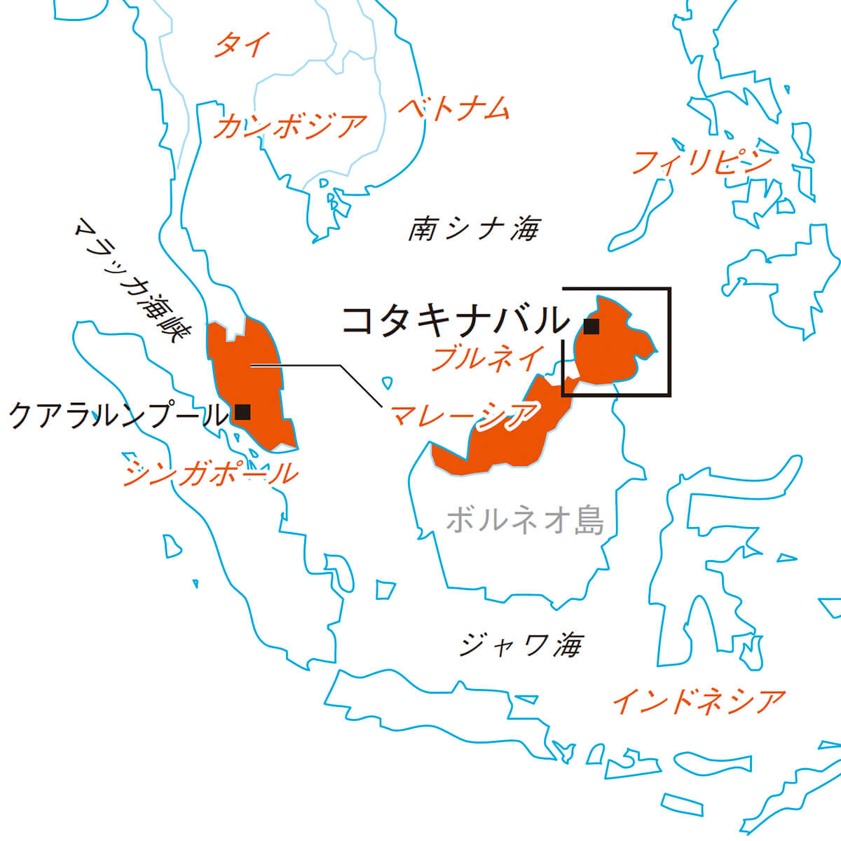ボルネオ島 地図