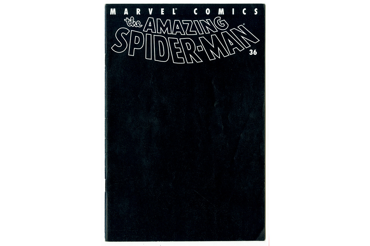 『AMAZING SPIDERMAN』同時多発テロとヒーローの悲しみを表した黒表紙