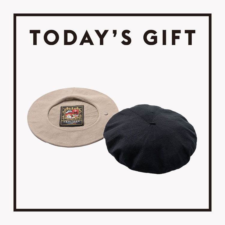 今日のギフト：〈ロレール〉のベレー帽