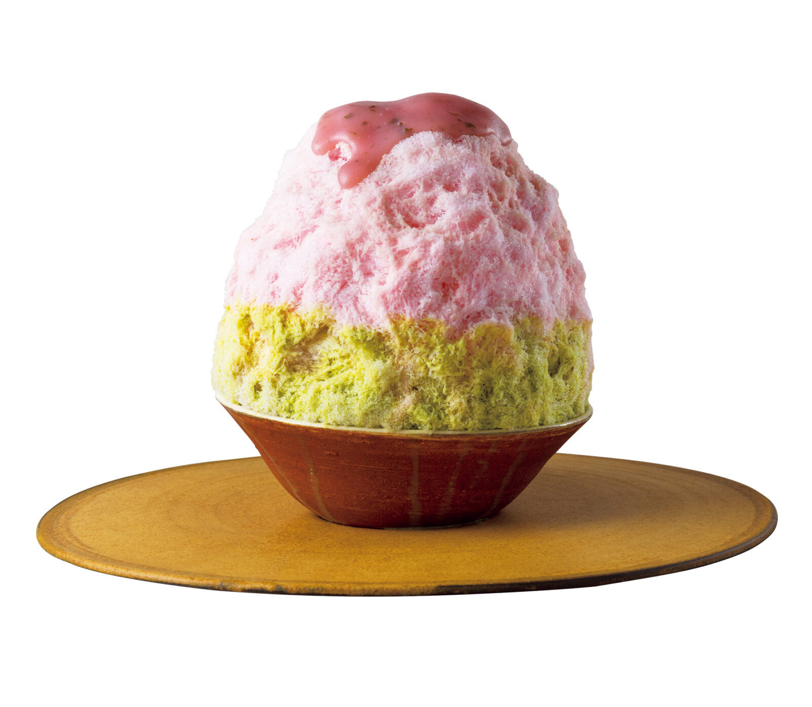 こんにゃく寿司とかき氷 KONの季節限定 桜ミルクとピスタチオ