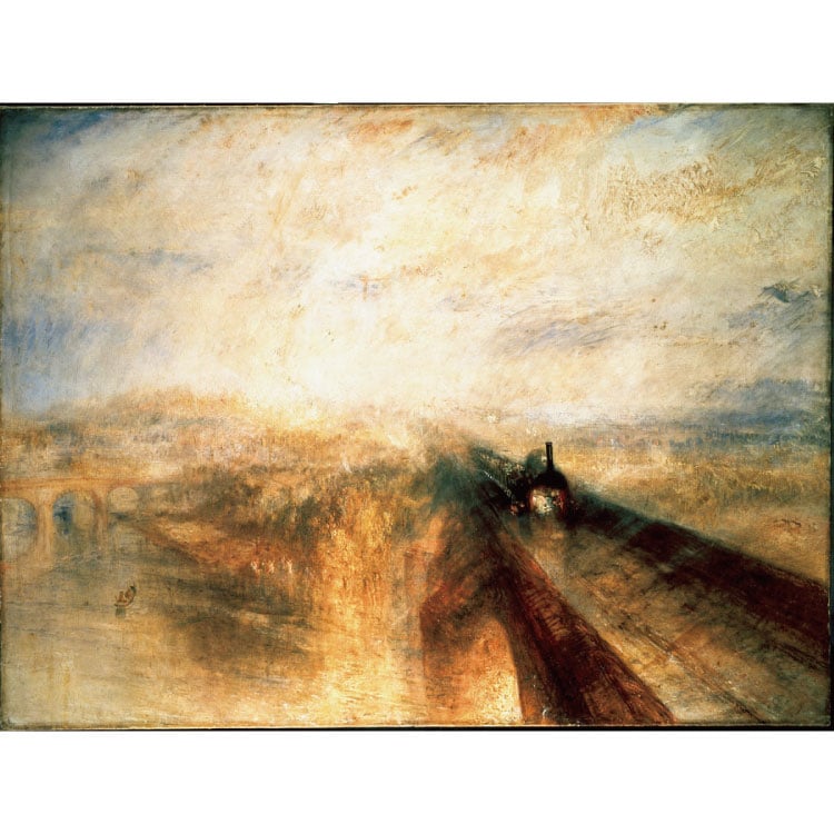 ジョセフ・マロウド・ウィリアム・ターナー-「雨、蒸気、速度　　グレート・ウェスタン鉄道」
