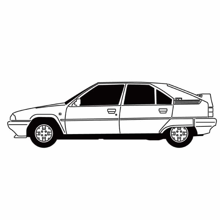 シトロエンBX GTI 16V_イラスト