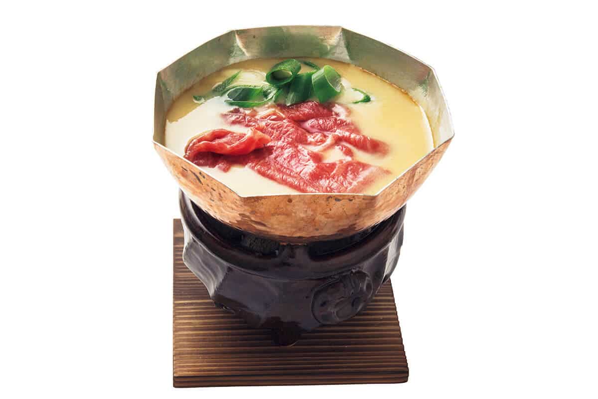 京都〈割烹しなとみ〉九条葱と牛肉の白味噌仕立て