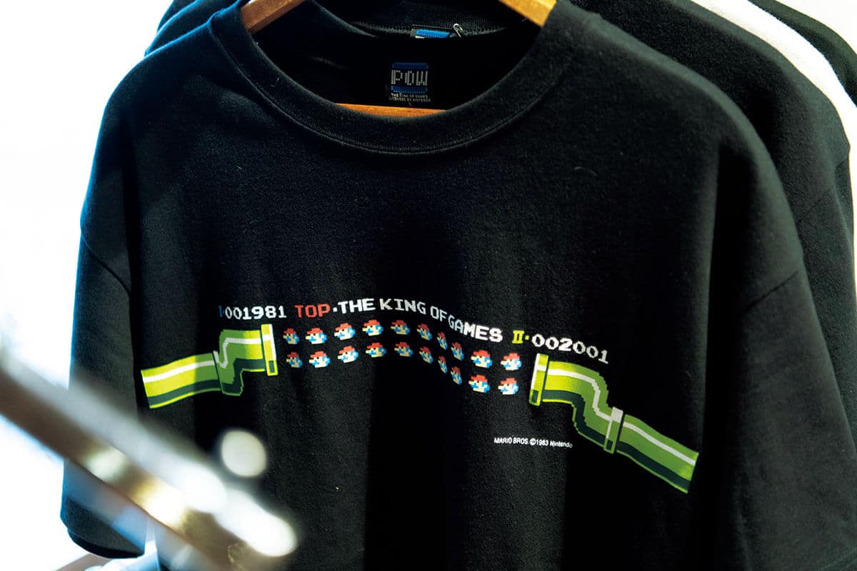 京都〈エディットモード〉最初に製作したマリオ20周年のTシャツ