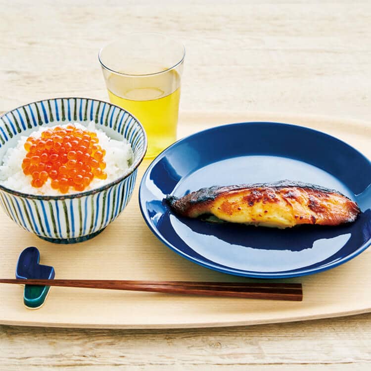 〈鮨文〉銀ダラ西京漬、〈千年鮭きっかわ〉極上はらこの醬油漬