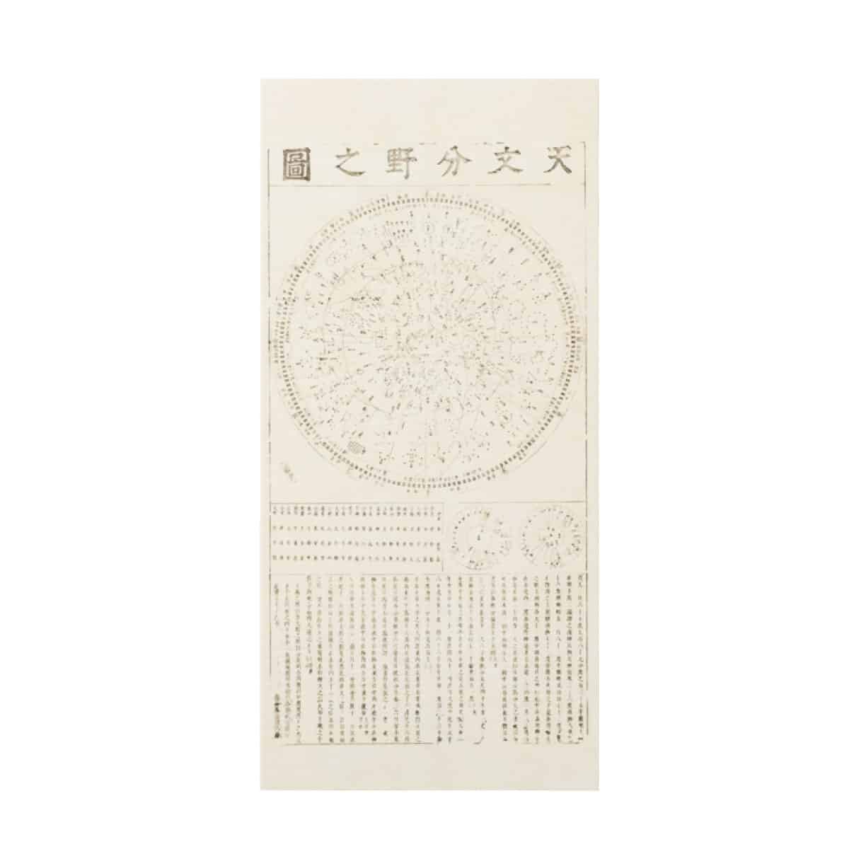 渋川春海「天文分野之図」ダイカットカード