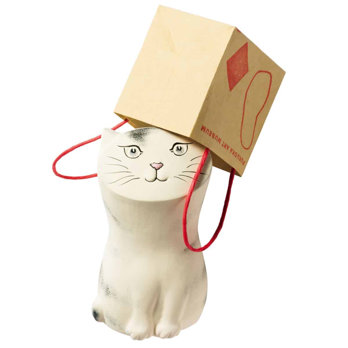 〈福岡市美術館〉の福かぶり猫 フジタの猫