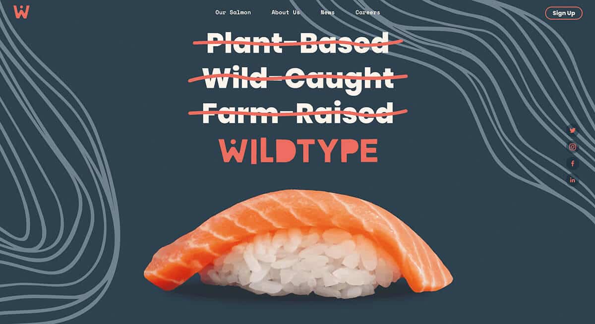 〈Wildtype Foods〉サイト画面