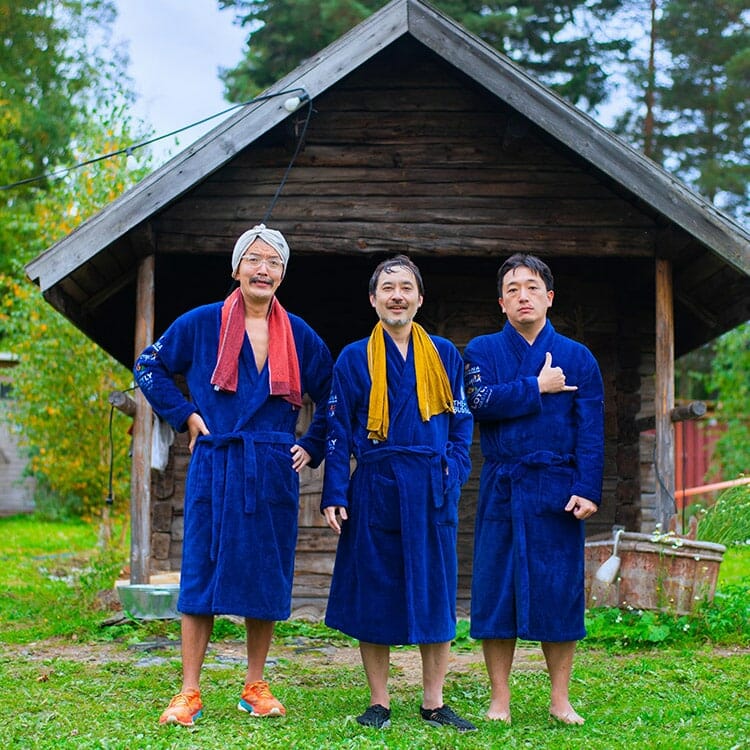 CULTURE SAUNA TEAM “AMAMI”のメンバーである草彅洋平さん、84kenさんとオリティーさん