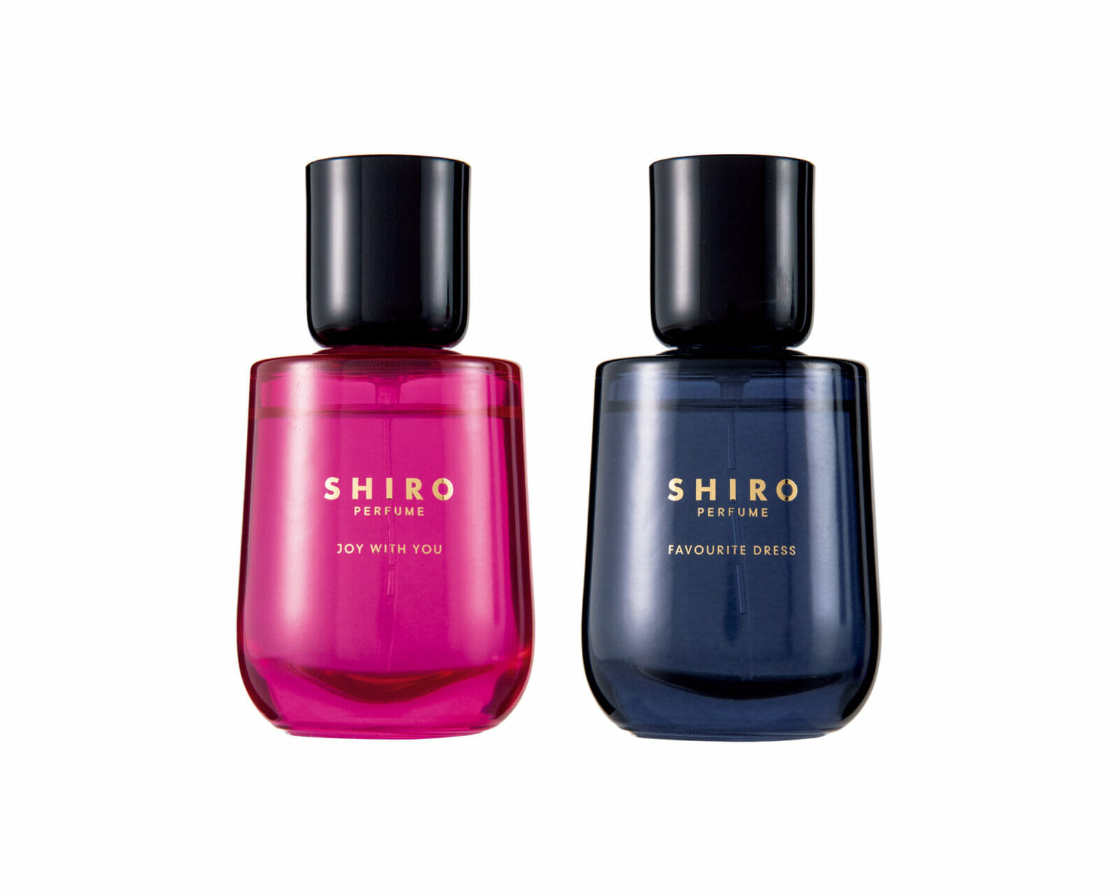 SHIROのパフューム。左／JOY WITH YOU 50㎖、右／FAVOURITE DRESS 50㎖