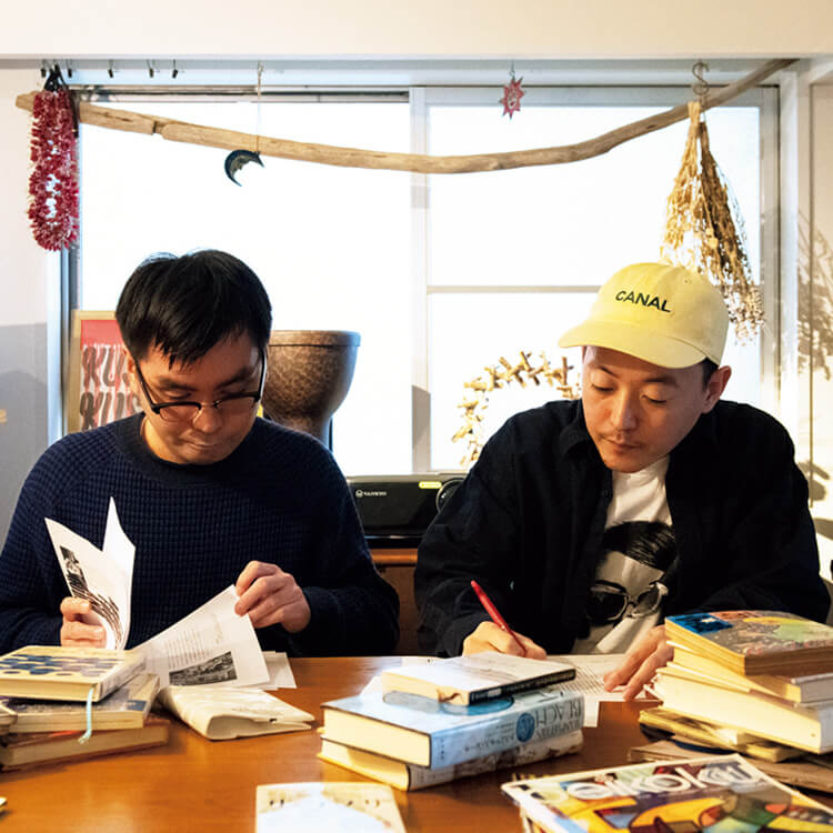雑誌『inch magazine』編集者の菅原祐樹と前田和彦