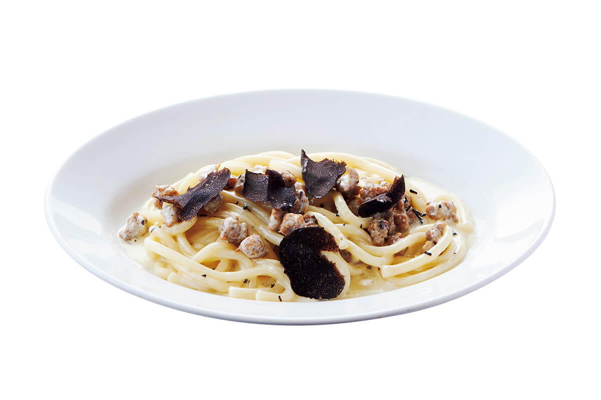 イタリアのウンブリア州料理〈黒トリュフのストランゴッツィ〉