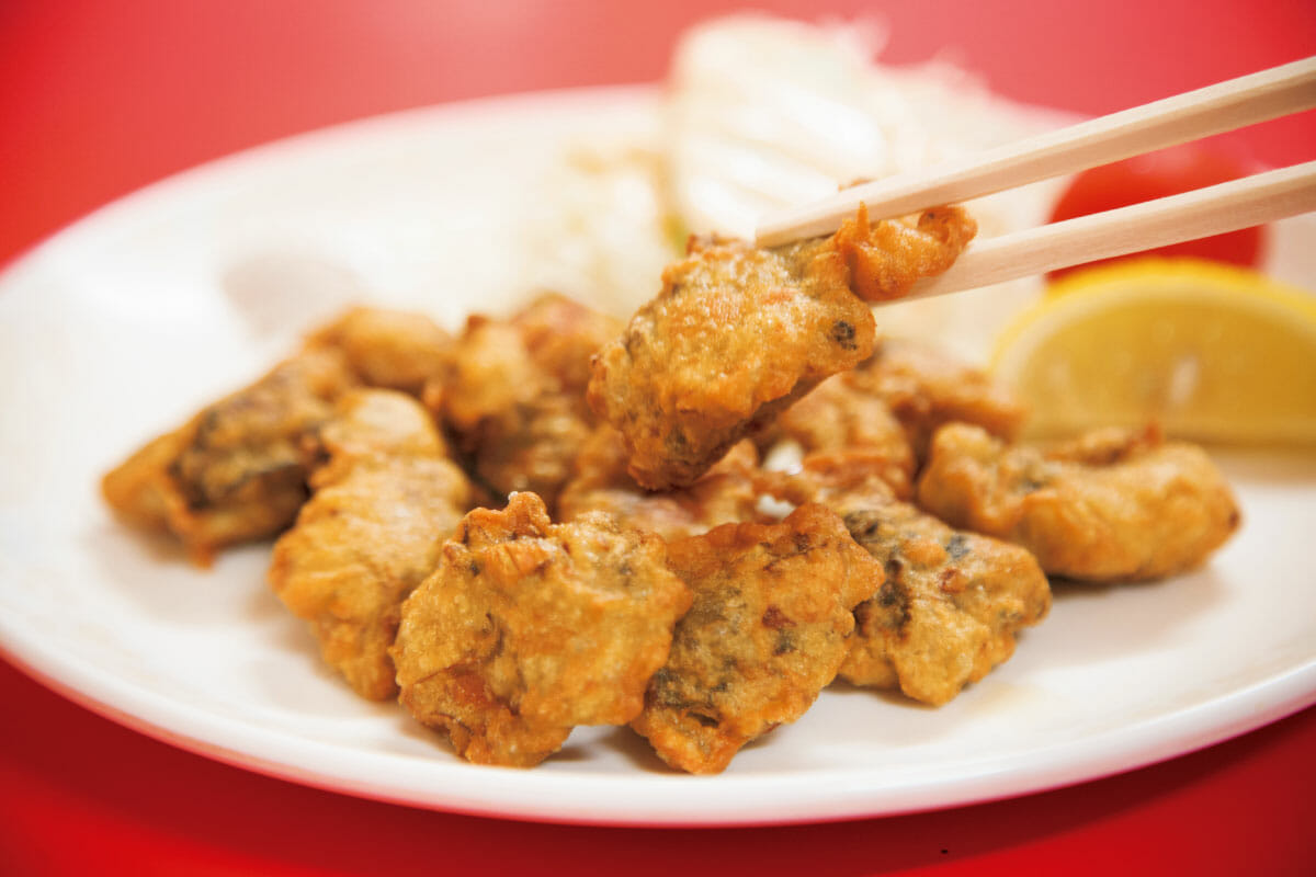 慶和飯店の牡蠣の天ぷら