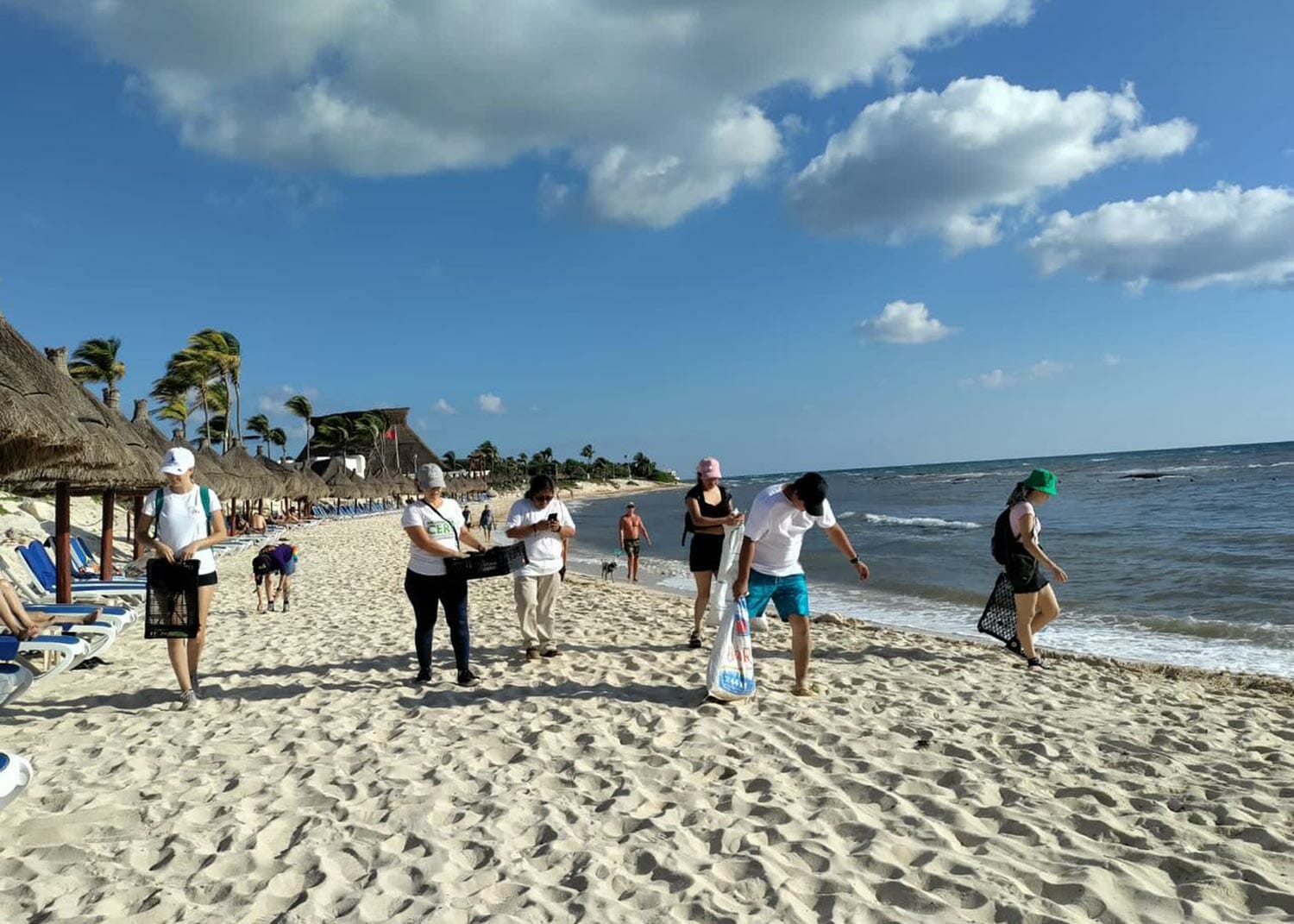 国際的NPO〈Plastic Oceans〉と共同でアクマル海岸の清掃活動