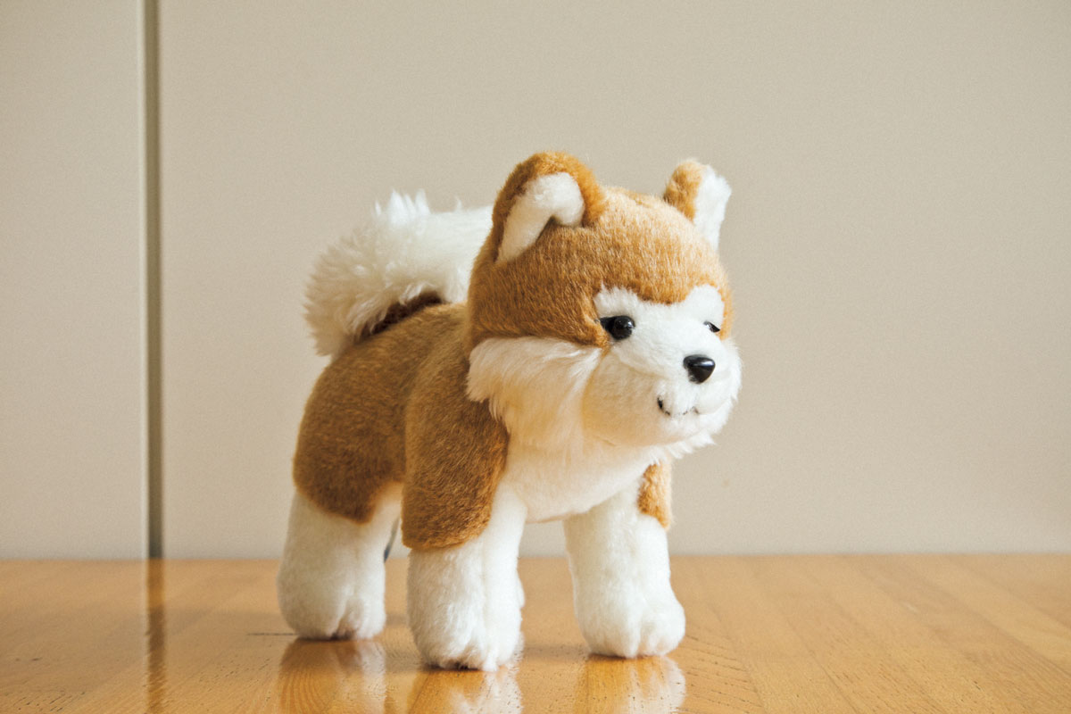 秋田犬のぬいぐるみ