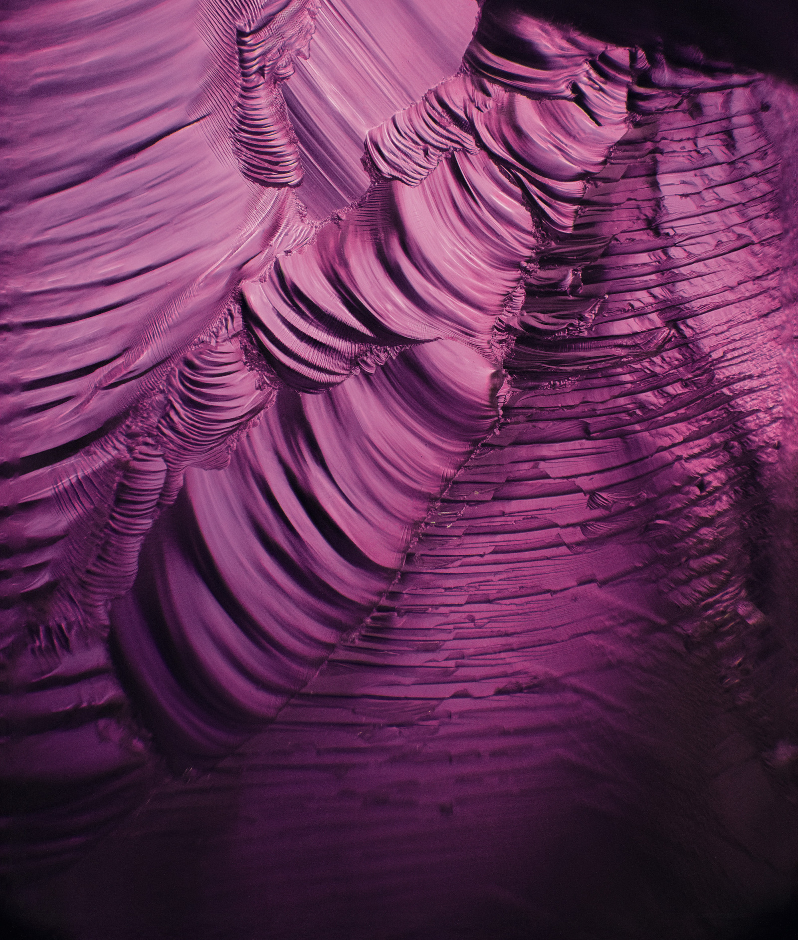 Conchoidal Fracture of an Amethyst Crystal